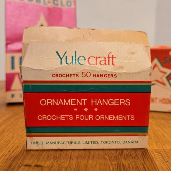 Rare 50s Christmas Packaging Lot, DOUBL-GLO Icicles BriteStar Box Hooks Included - Picture 3 of 6